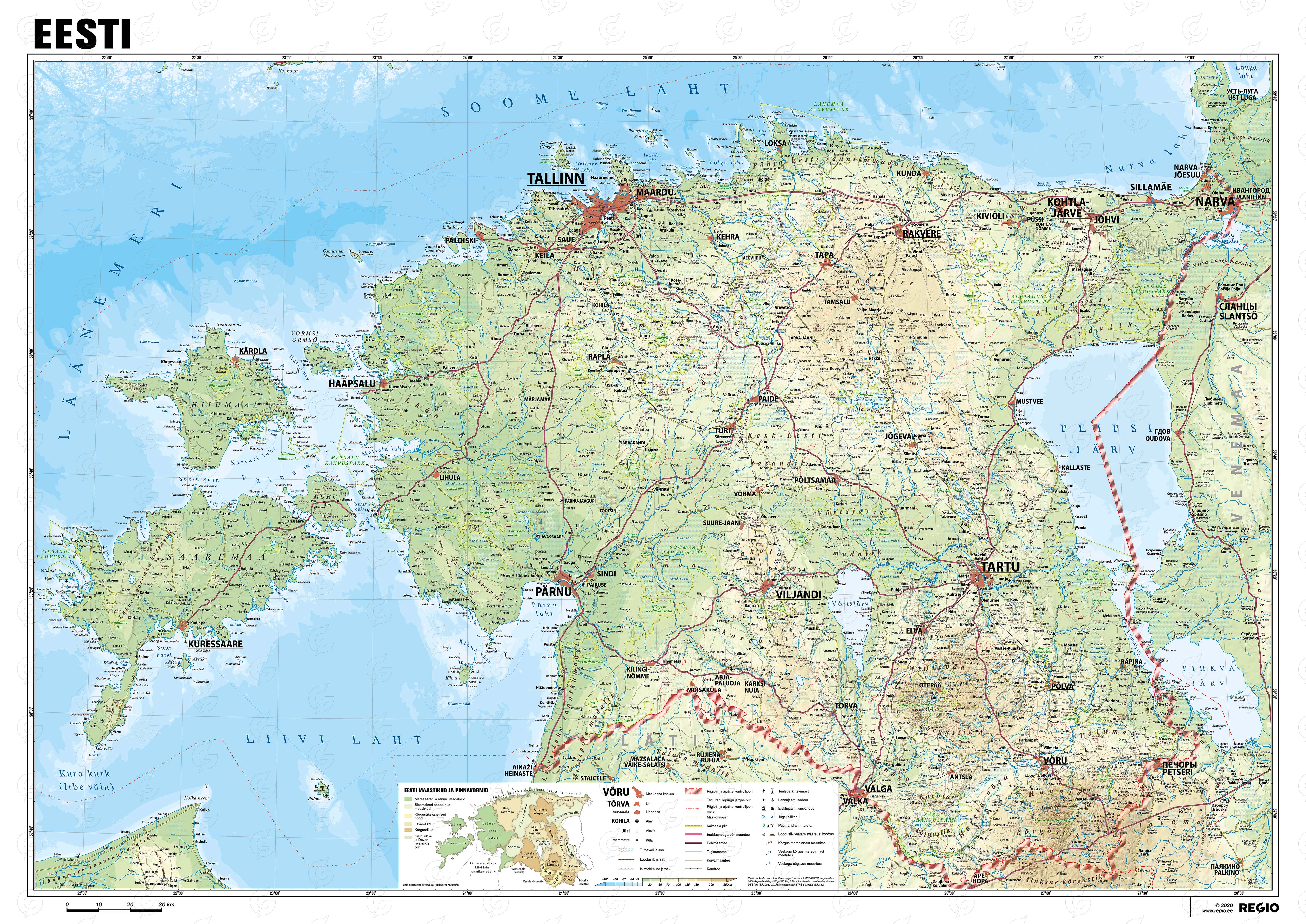 Karte von Estland Karte